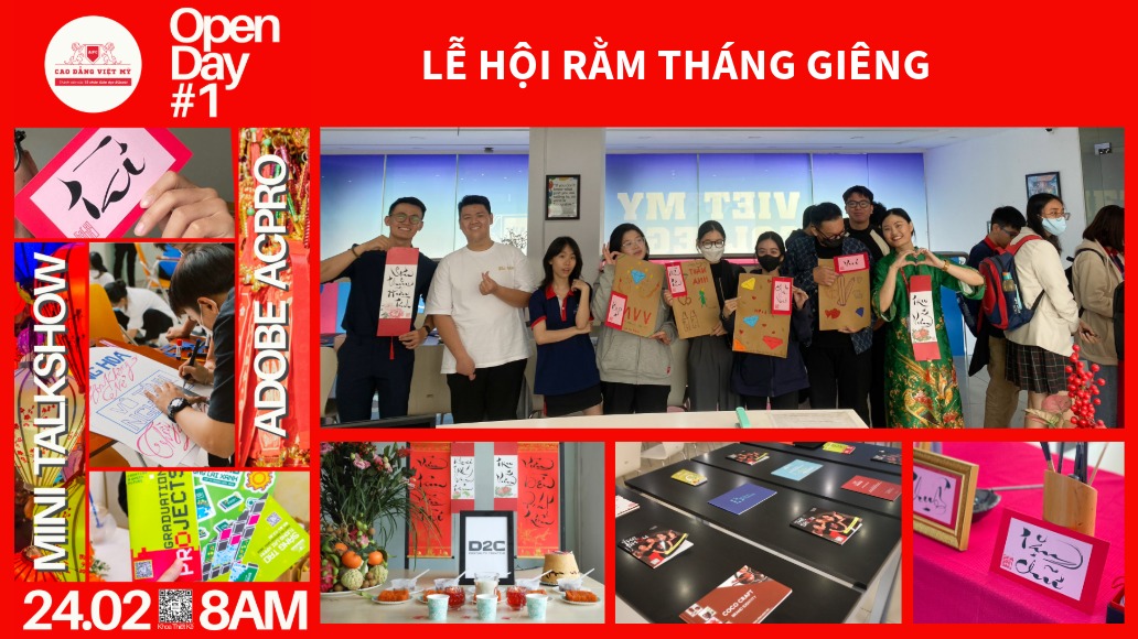Open day khoa thiết kế trường Cao đẳng Việt Mỹ